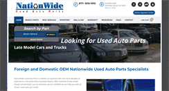 Desktop Screenshot of nationwideusedautoparts.com