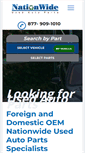 Mobile Screenshot of nationwideusedautoparts.com